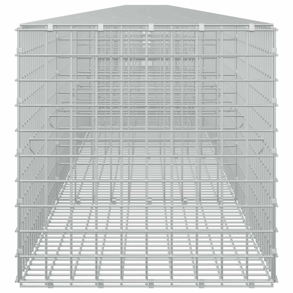 vidaXL Gabion z drutu 5 mm i siatką 5x5 cm 1200x50x50 cm