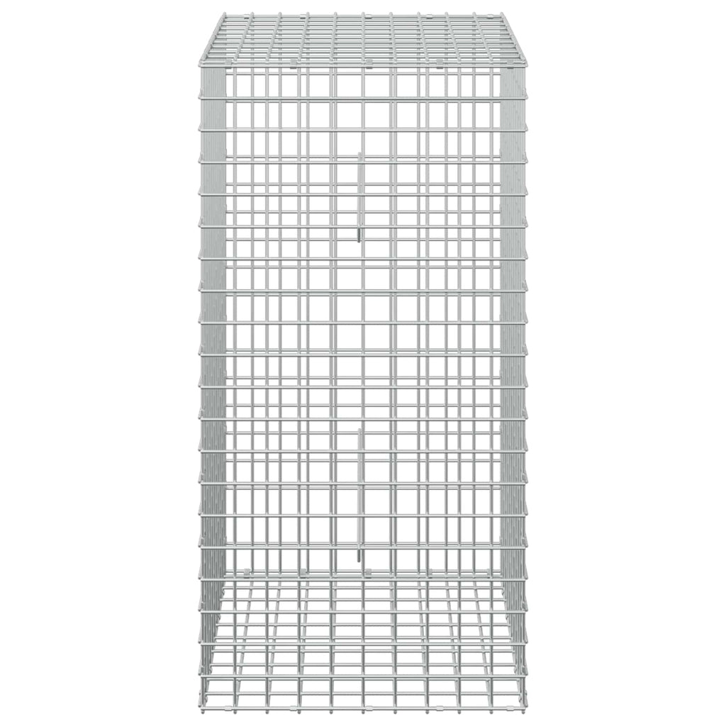 vidaXL Gabion z drutu 5 mm i siatką 5x5 cm 50x50x100 cm