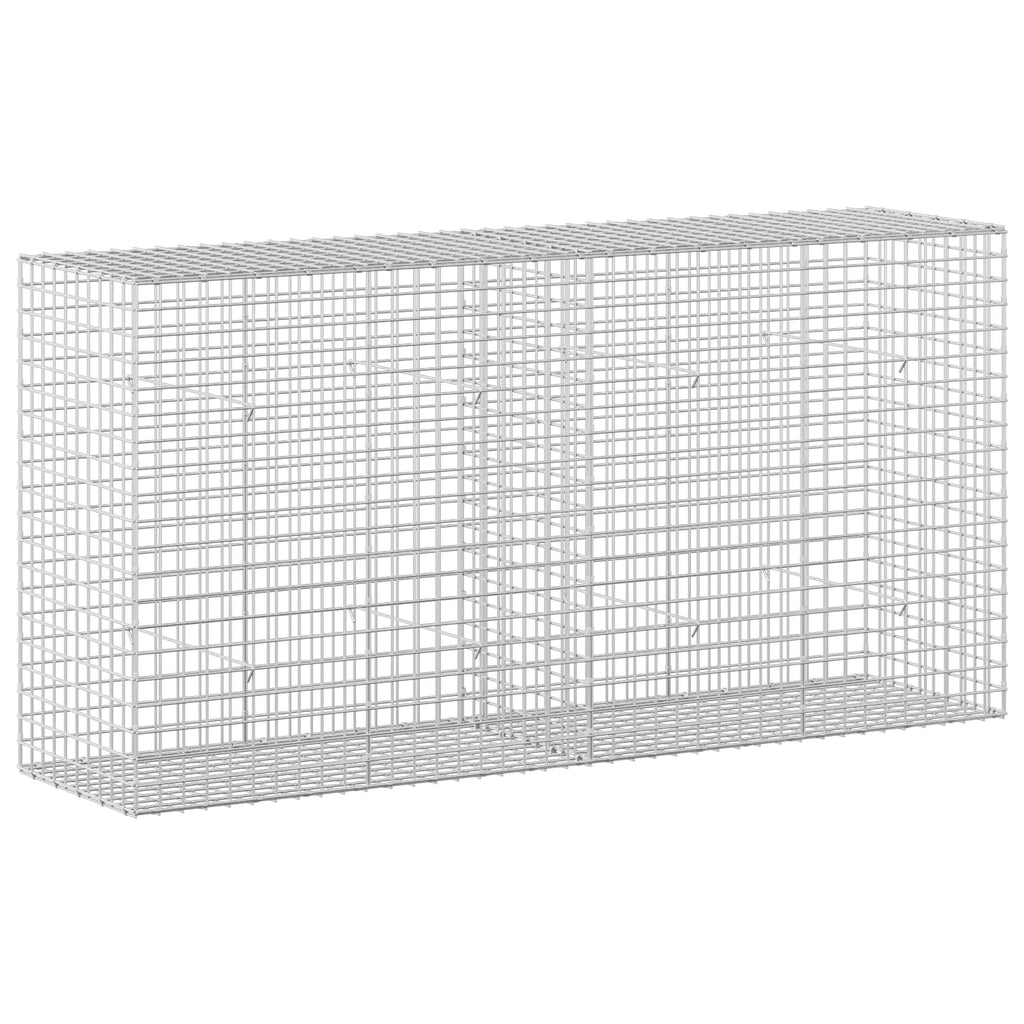 vidaXL Gabion z drutu 5 mm i siatką 5x5 cm 200x50x100 cm