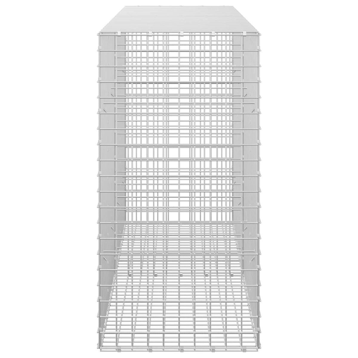vidaXL Gabion z drutu 5 mm i siatką 5x5 cm 200x50x100 cm