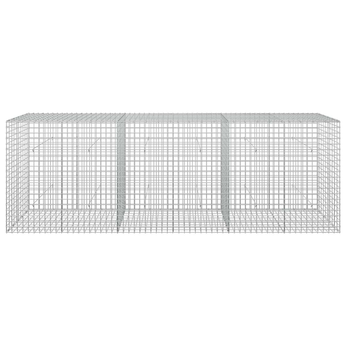 vidaXL Gabion z drutu 5 mm i siatką 5x5 cm 300x50x100 cm