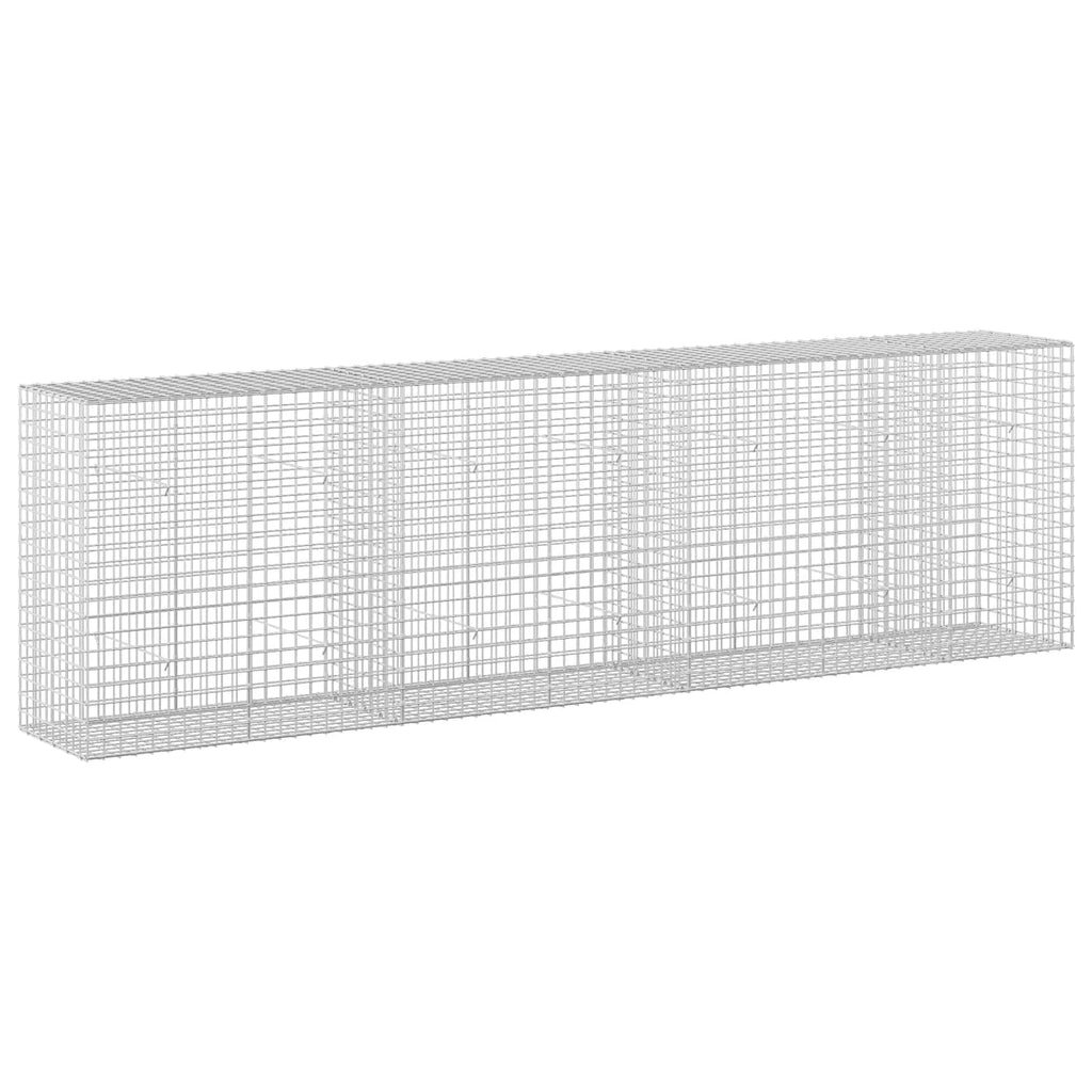 vidaXL Gabion z drutu 5 mm i siatką 5x5 cm 350x50x100 cm