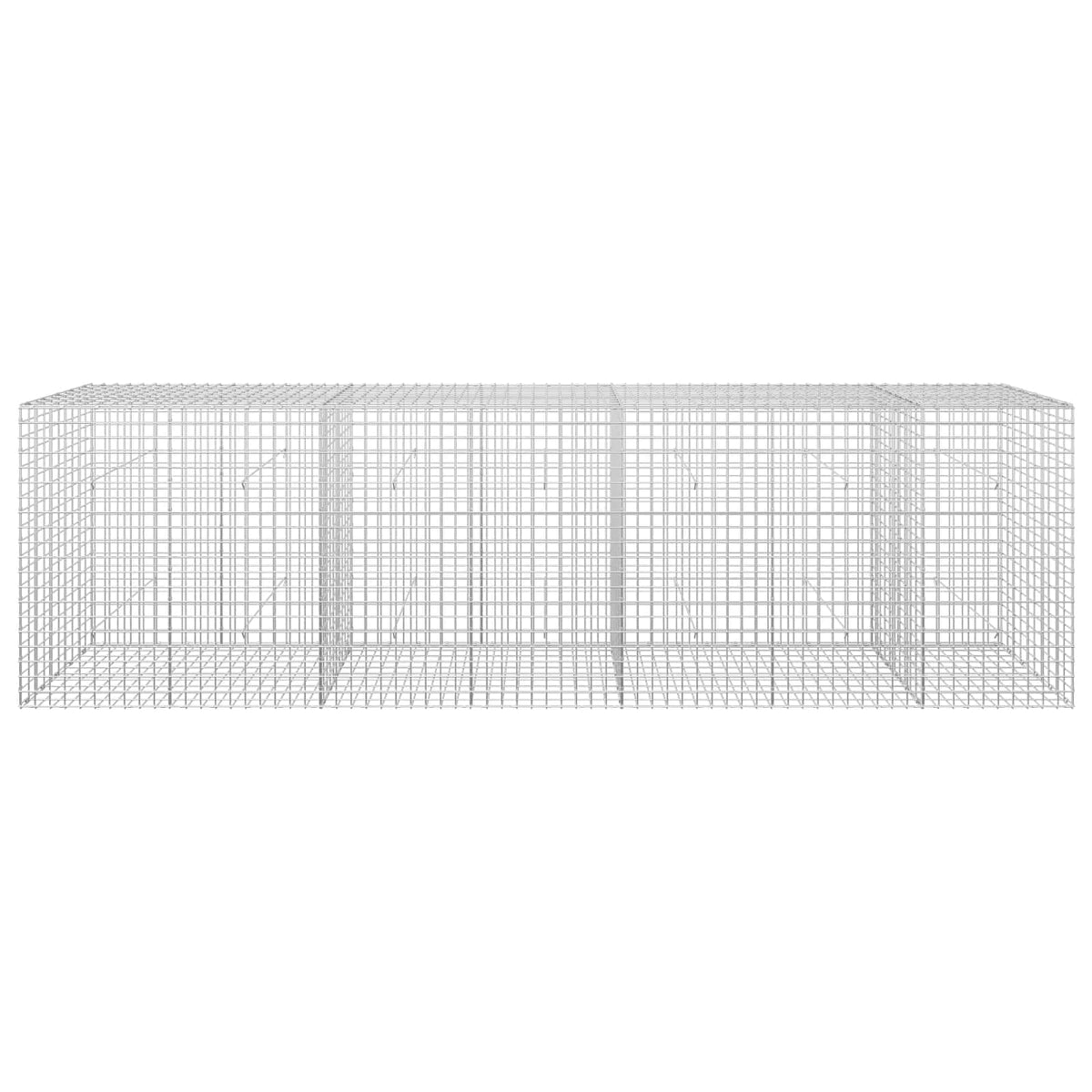 vidaXL Gabion z drutu 5 mm i siatką 5x5 cm 350x50x100 cm