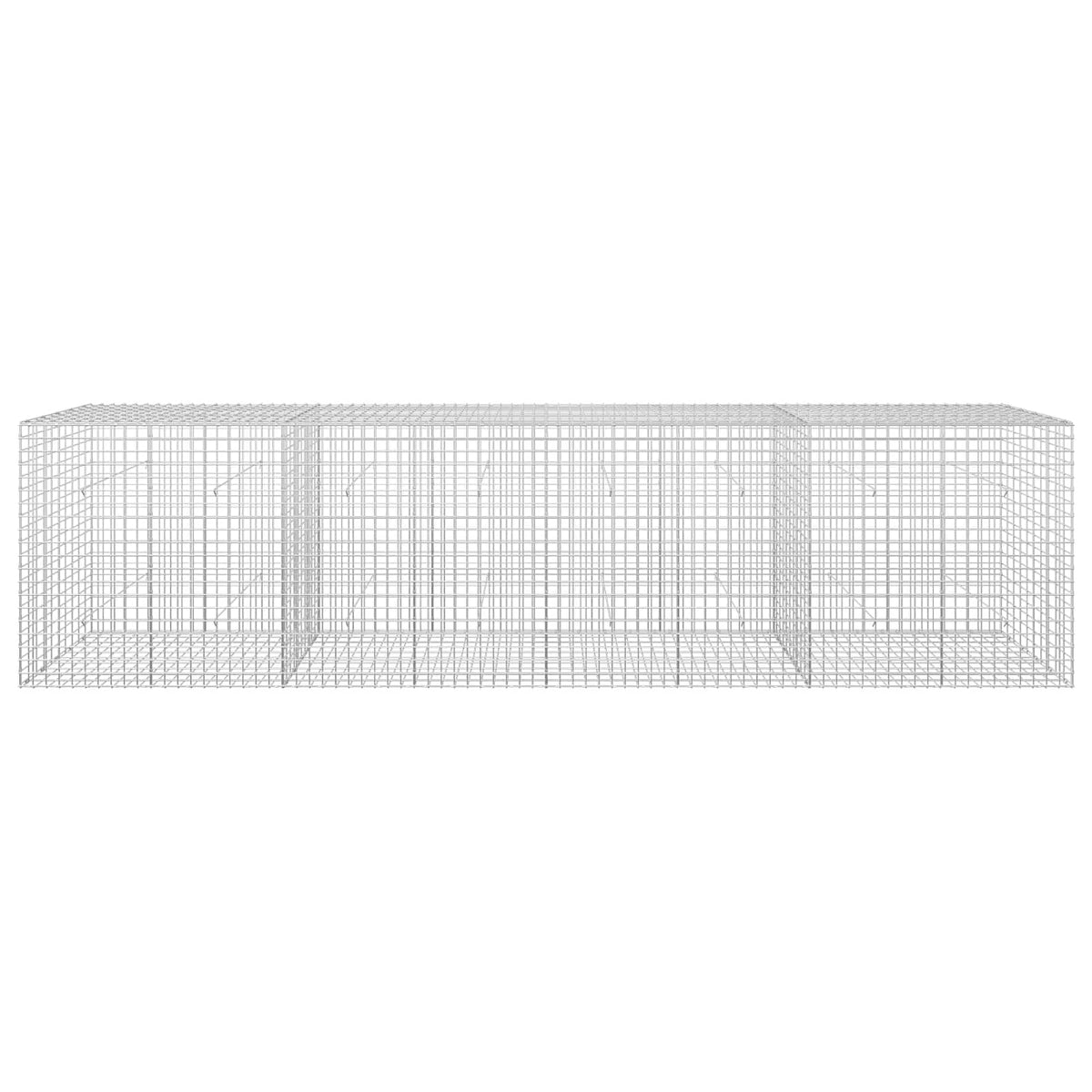 vidaXL Gabion z drutu 5 mm i siatką 5x5 cm 400x50x100 cm