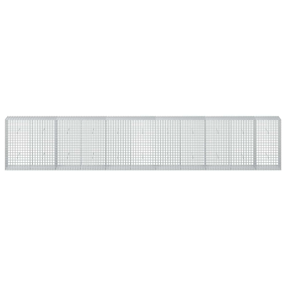 vidaXL Gabion z drutu 5 mm i siatką 5x5 cm 550x50x100 cm