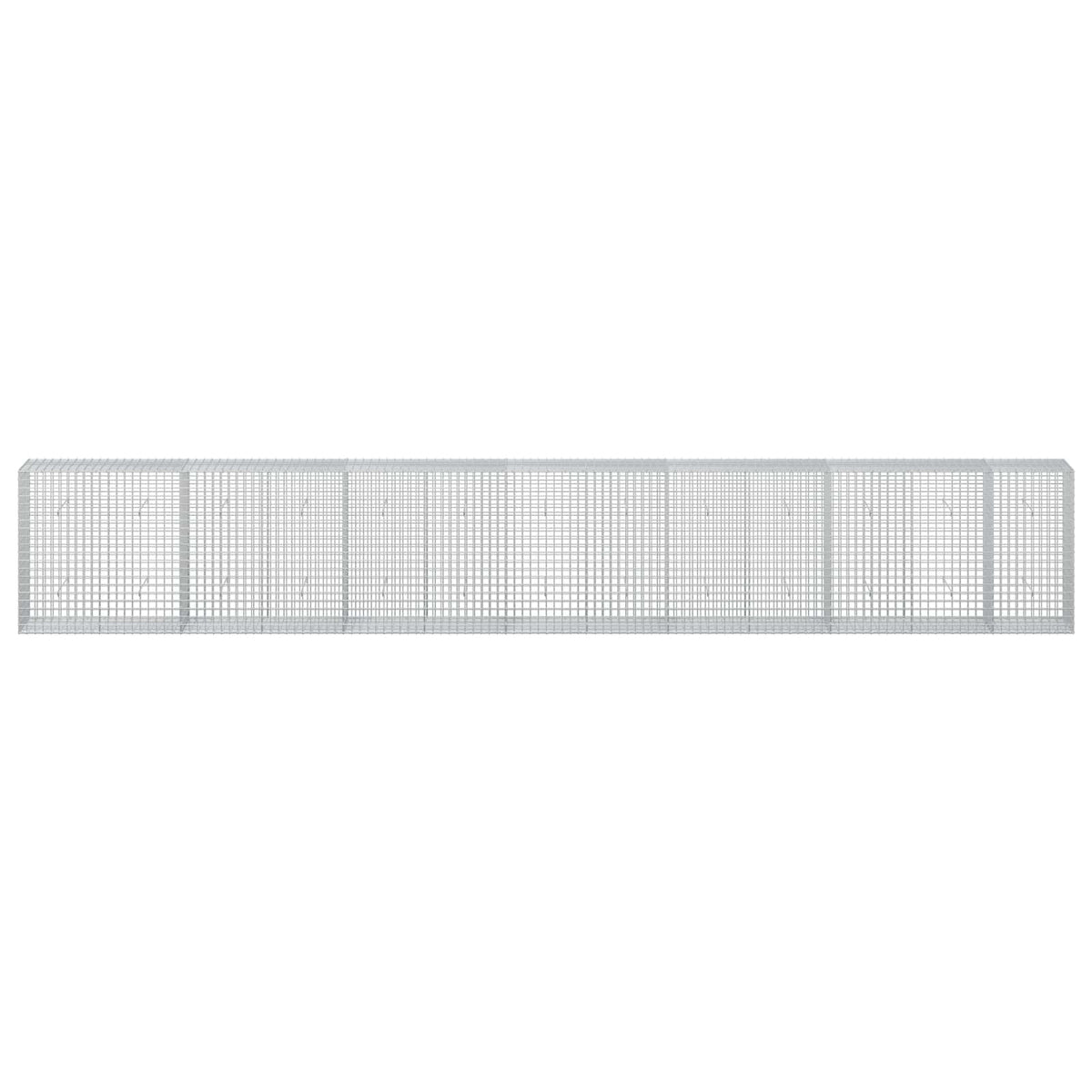 vidaXL Gabion z drutu 5 mm i siatką 5x5 cm 650x50x100 cm