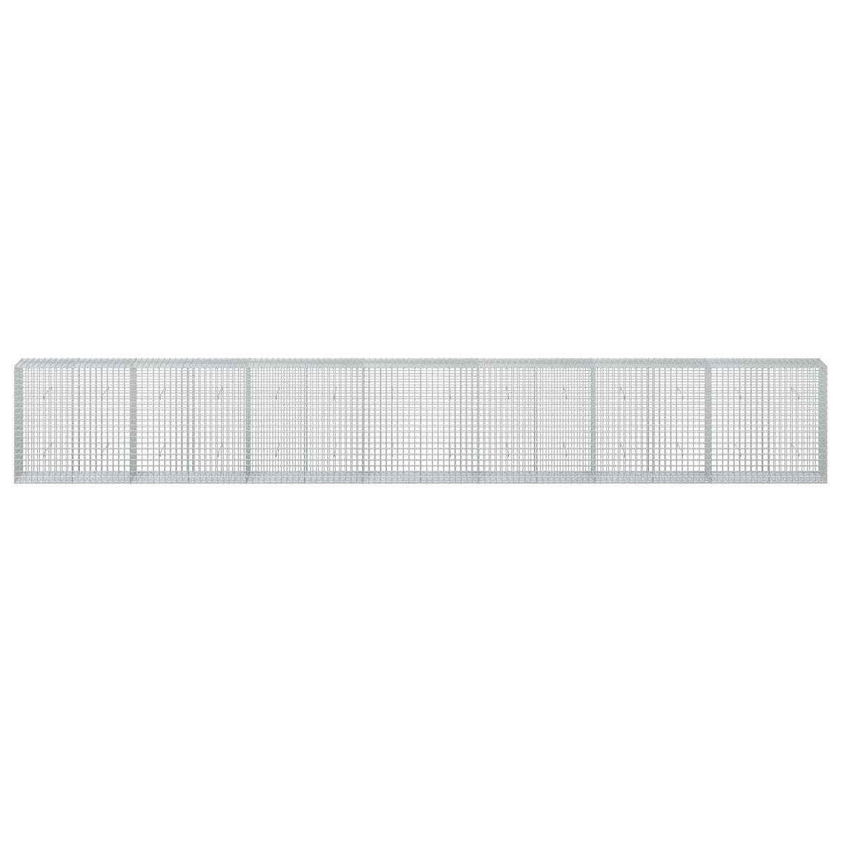 vidaXL Gabion z drutu 5 mm i siatką 5x5 cm 700x50x100 cm