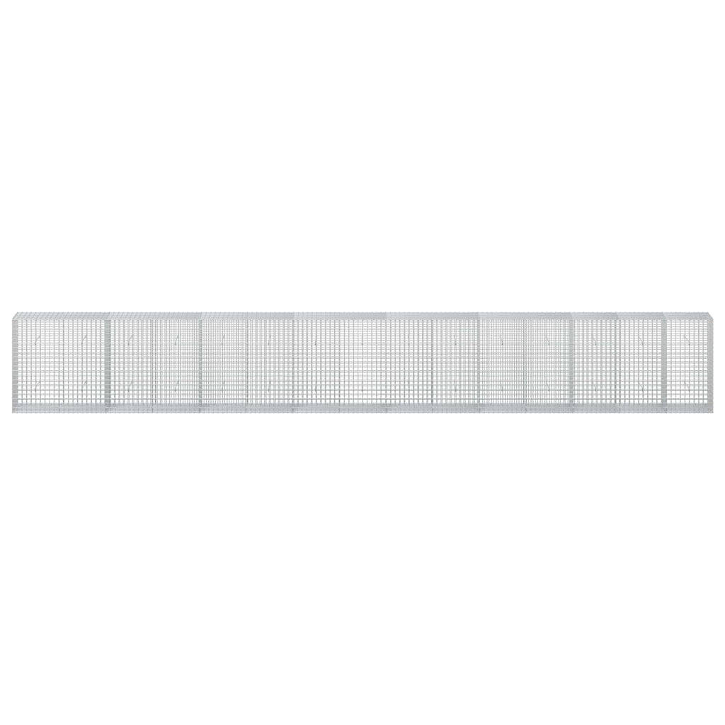 vidaXL Gabion z drutu 5 mm i siatką 5x5 cm 750x50x100 cm