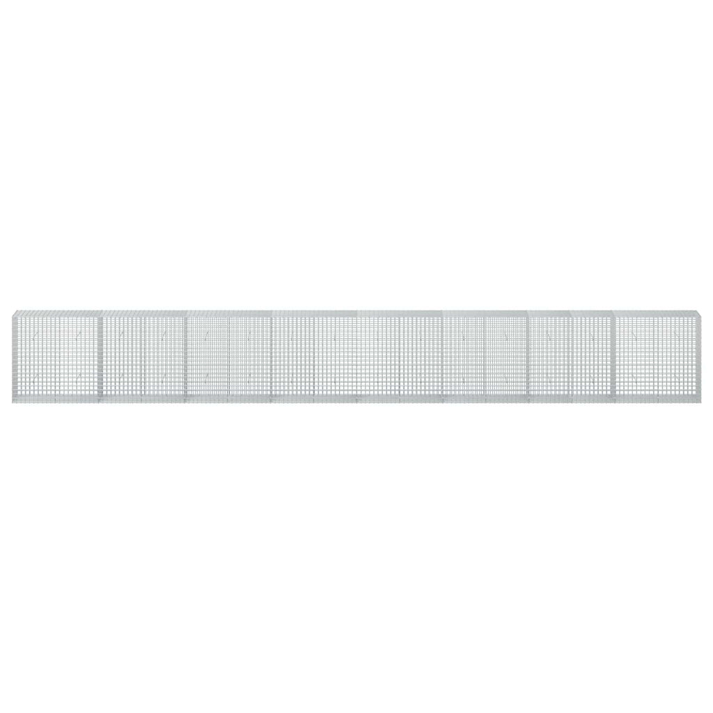 vidaXL Gabion z drutu 5 mm i siatką 5x5 cm 800x50x100 cm