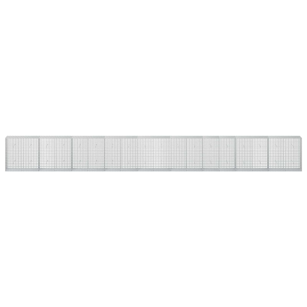 vidaXL Gabion z drutu 5 mm i siatką 5x5 cm 900x50x100 cm