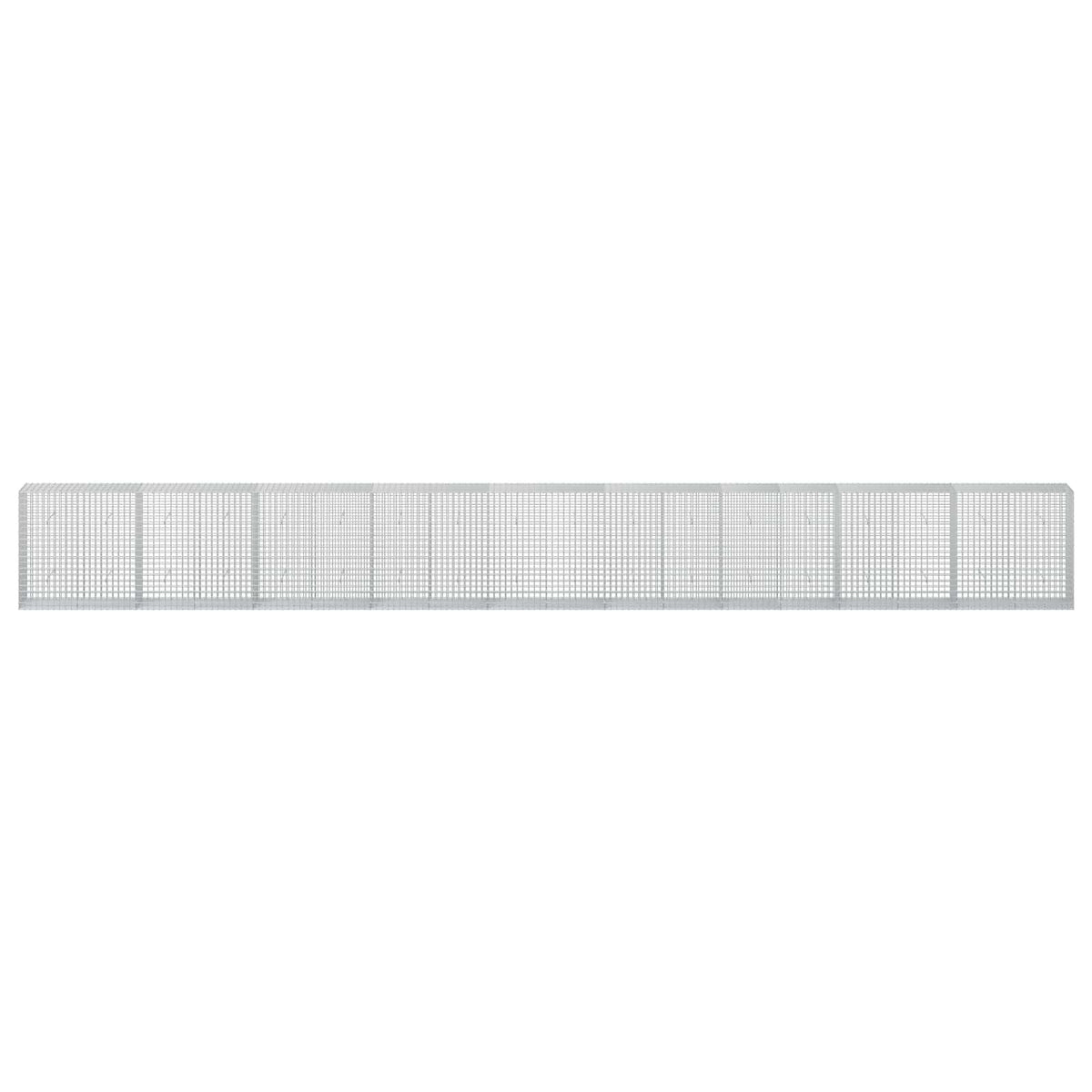 vidaXL Gabion z drutu 5 mm i siatką 5x5 cm 900x50x100 cm