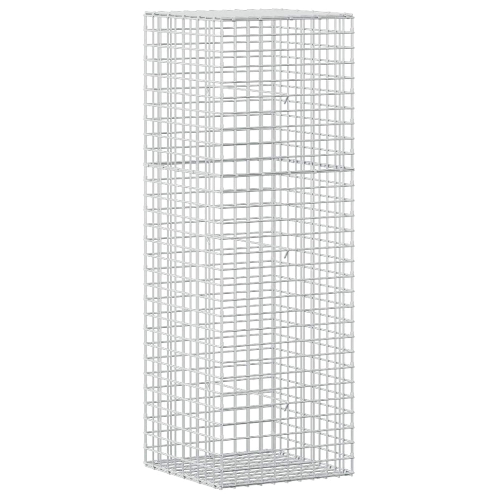 vidaXL Gabion z drutu 5 mm i siatką 5x5 cm 50x50x150 cm
