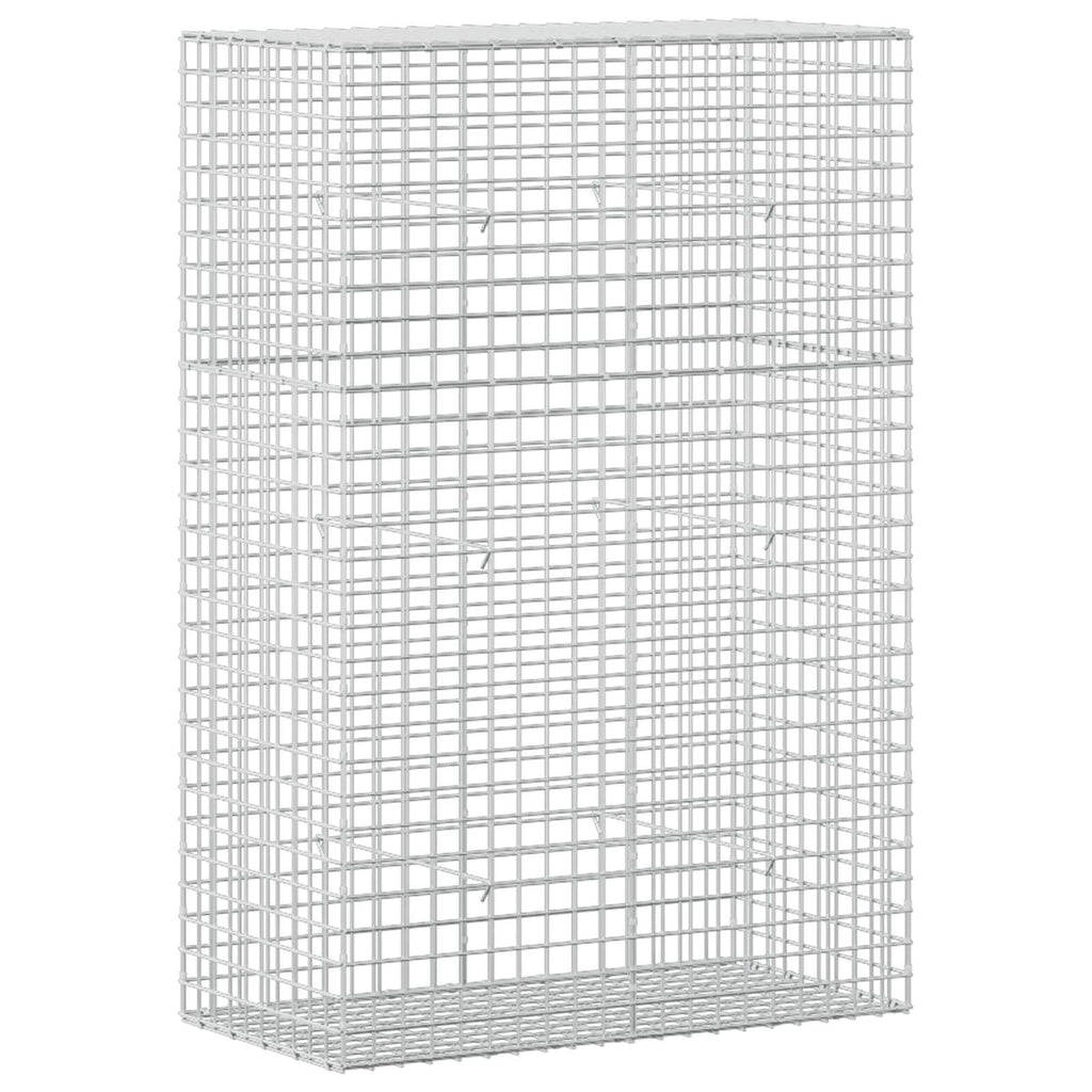 vidaXL Gabion z drutu 5 mm i siatką 5x5 cm 100x50x150 cm