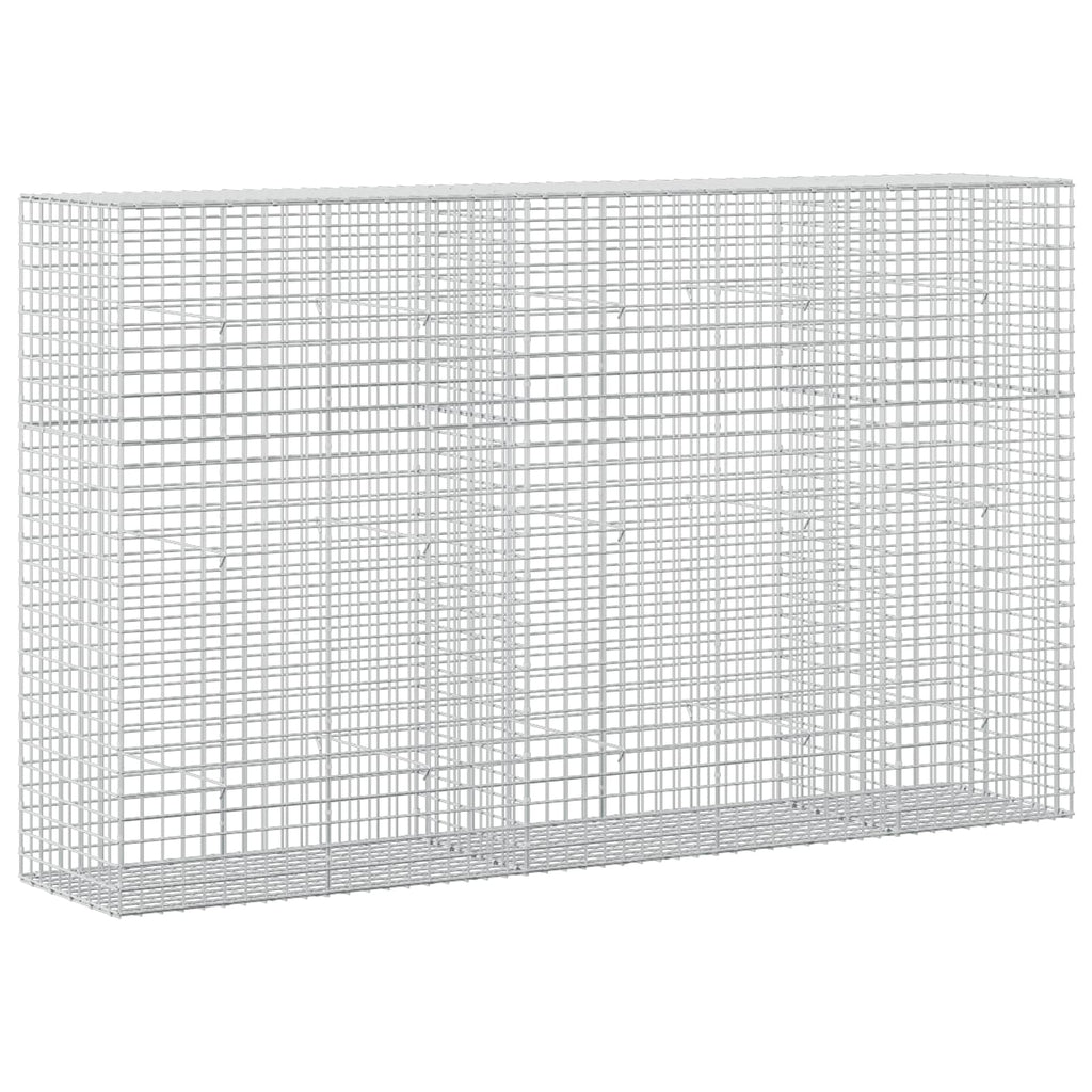 vidaXL Gabion z drutu 5 mm i siatką 5x5 cm 250x50x150 cm
