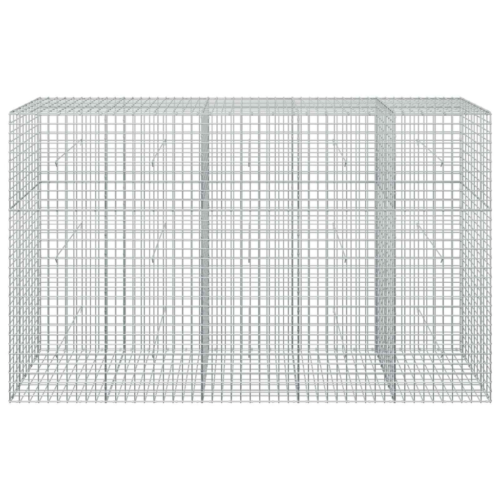vidaXL Gabion z drutu 5 mm i siatką 5x5 cm 250x50x150 cm