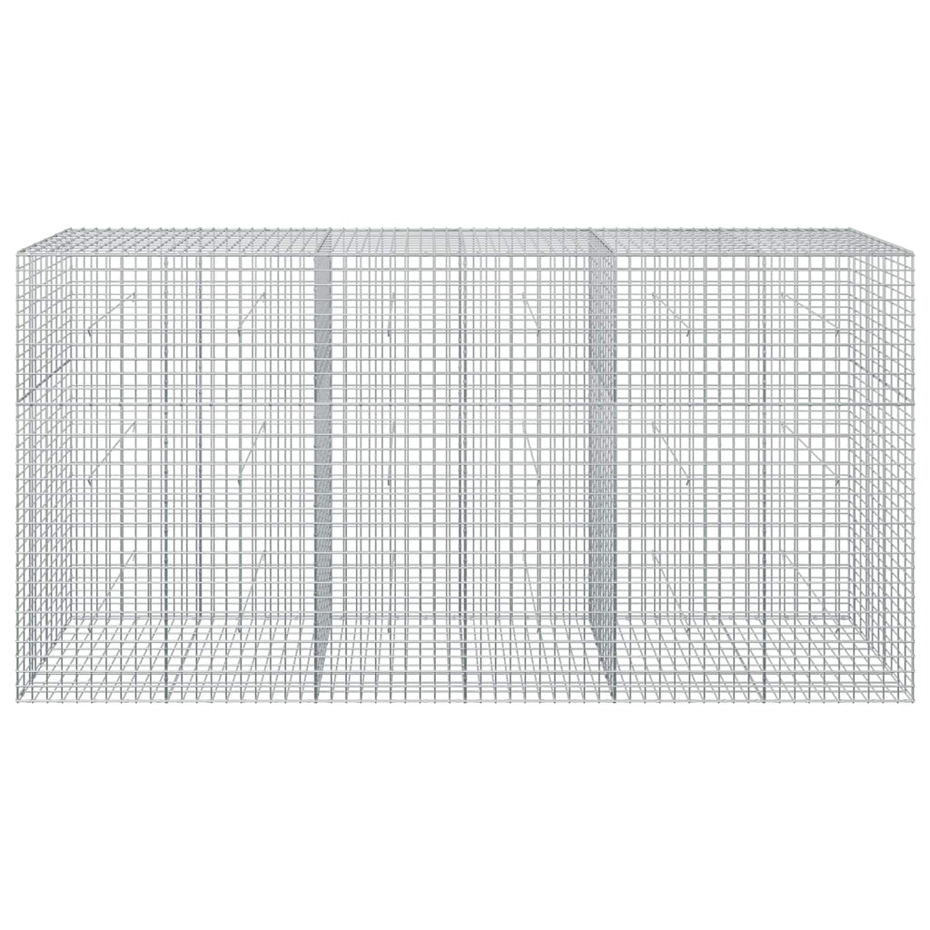 vidaXL Gabion z drutu 5 mm i siatką 5x5 cm 300x50x150 cm