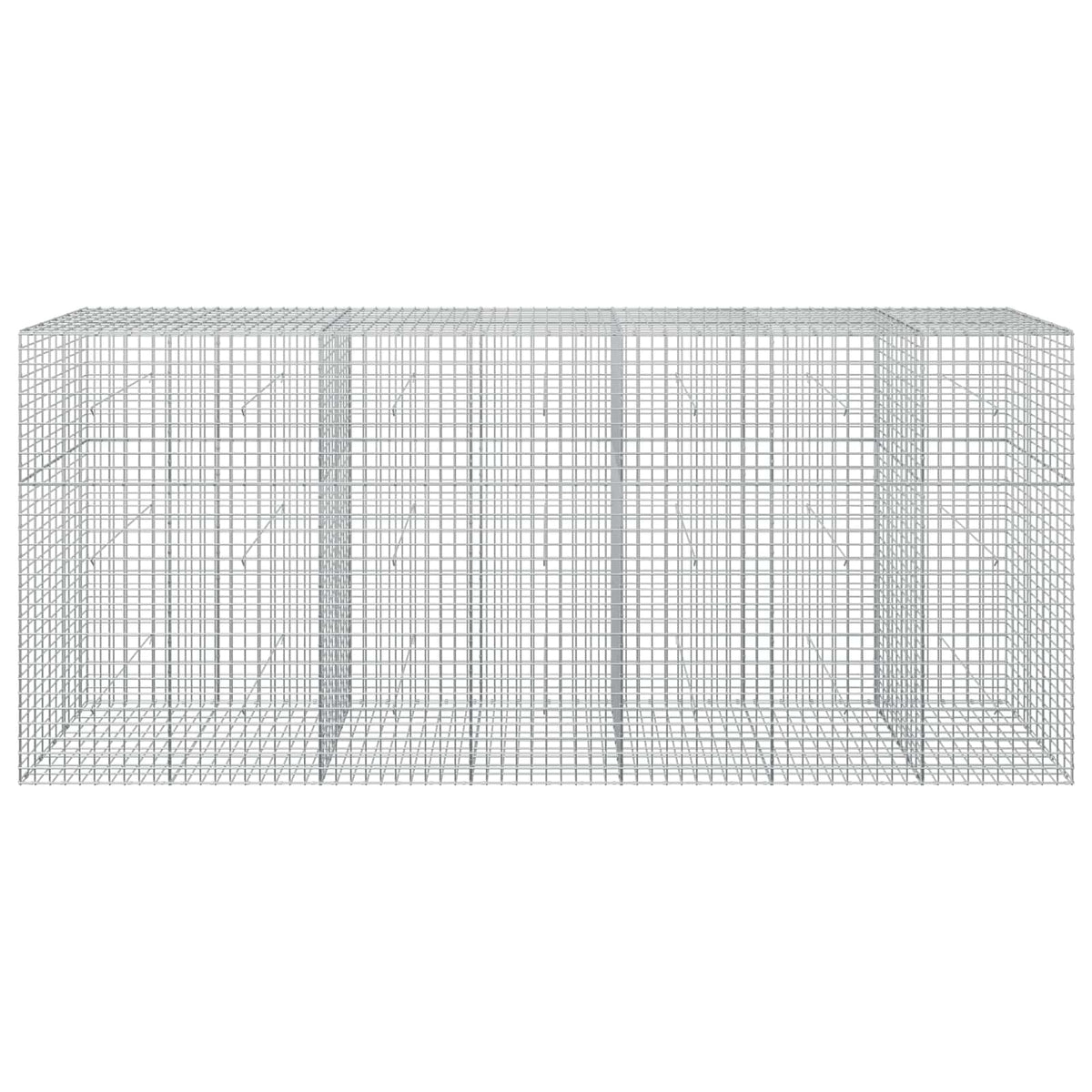 vidaXL Gabion z drutu 5 mm i siatką 5x5 cm 350x50x150 cm