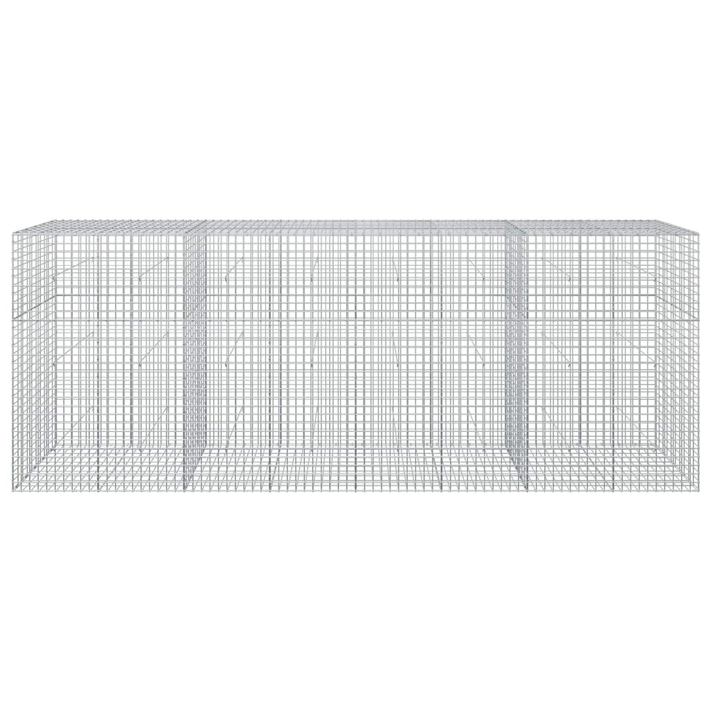 vidaXL Gabion z drutu 5 mm i siatką 5x5 cm 400x50x150 cm