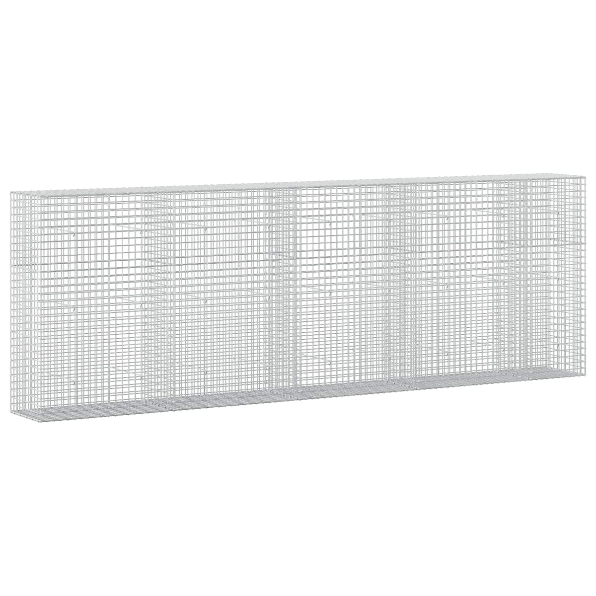 vidaXL Gabion z drutu 5 mm i siatką 5x5 cm 450x50x150 cm