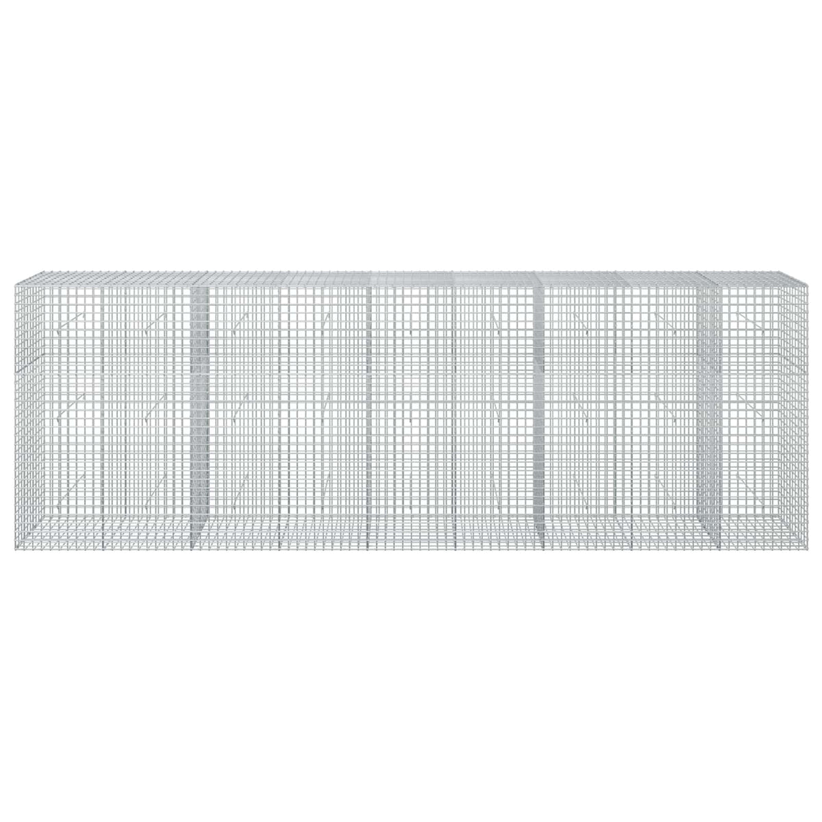 vidaXL Gabion z drutu 5 mm i siatką 5x5 cm 450x50x150 cm