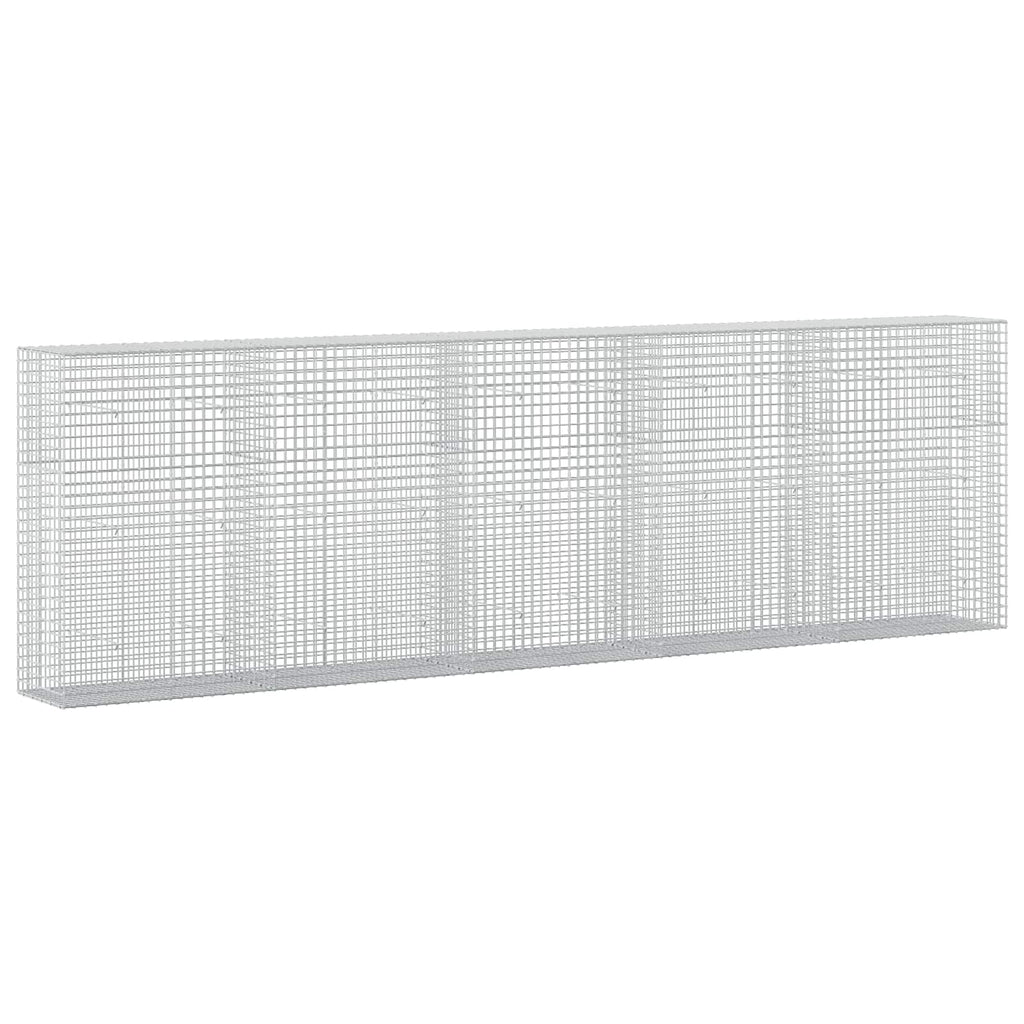 vidaXL Gabion z drutu 5 mm i siatką 5x5 cm 500x50x150 cm