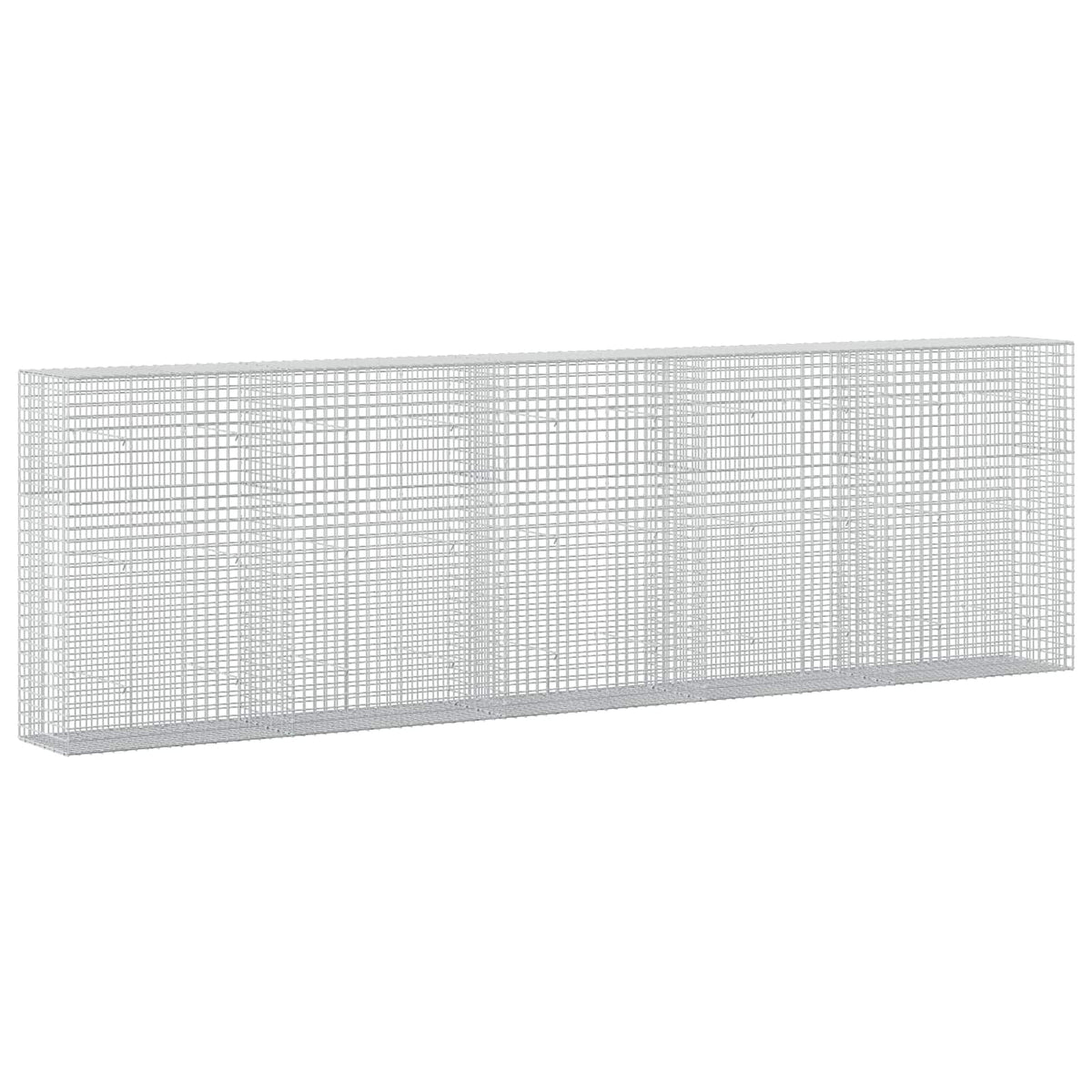 vidaXL Gabion z drutu 5 mm i siatką 5x5 cm 500x50x150 cm
