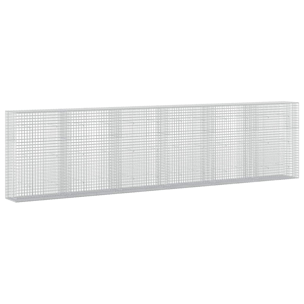 vidaXL Gabion z drutu 5 mm i siatką 5x5 cm 600x50x150 cm