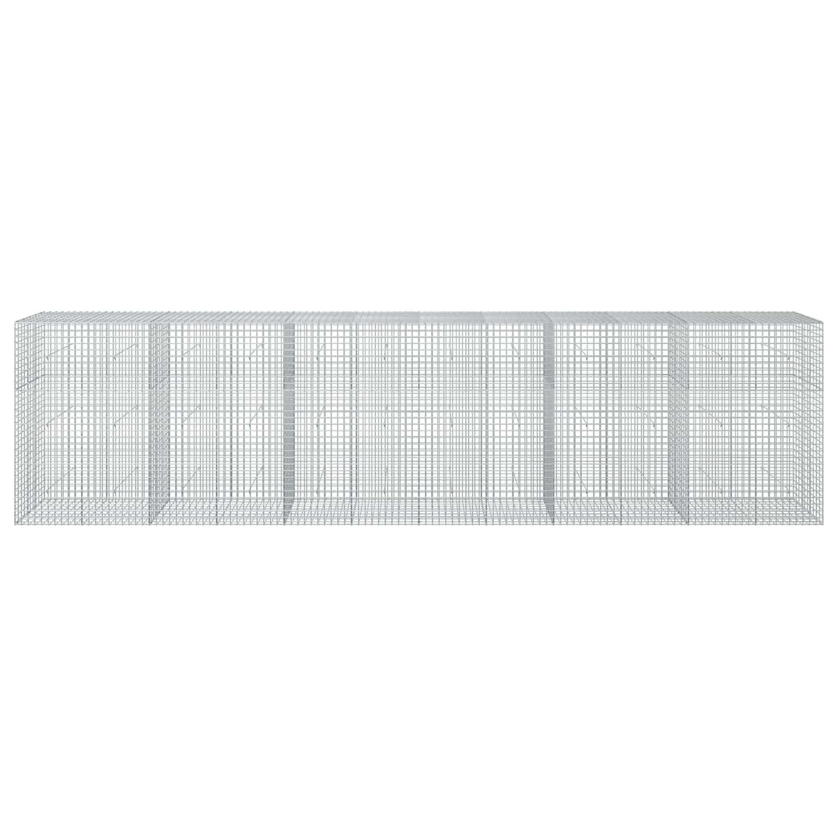 vidaXL Gabion z drutu 5 mm i siatką 5x5 cm 600x50x150 cm