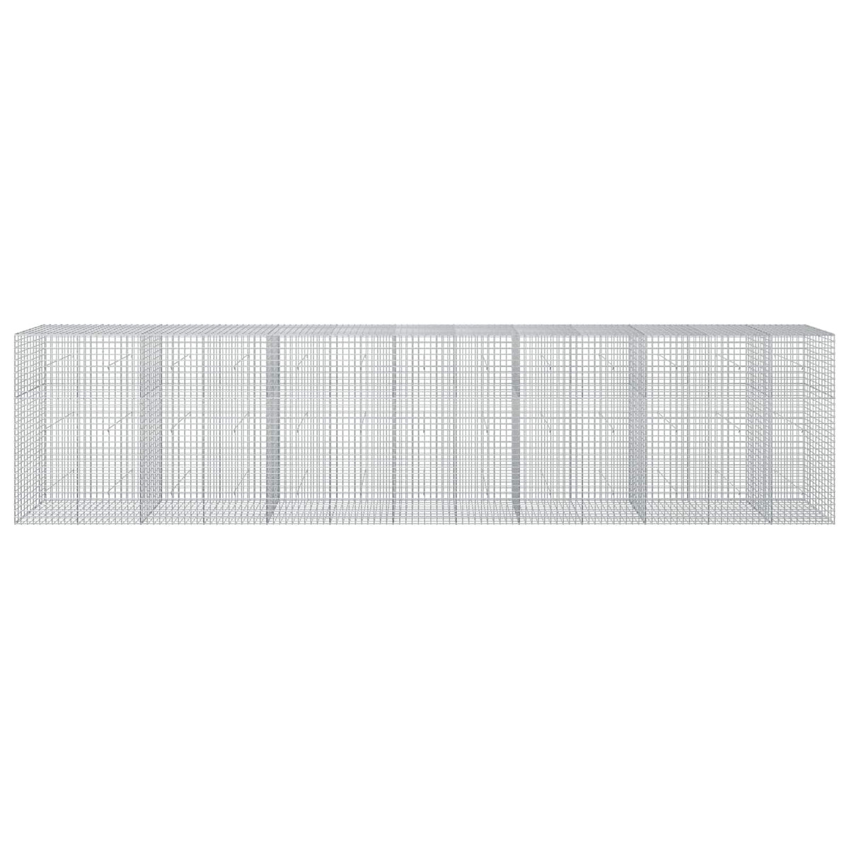 vidaXL Gabion z drutu 5 mm i siatką 5x5 cm 650x50x150 cm