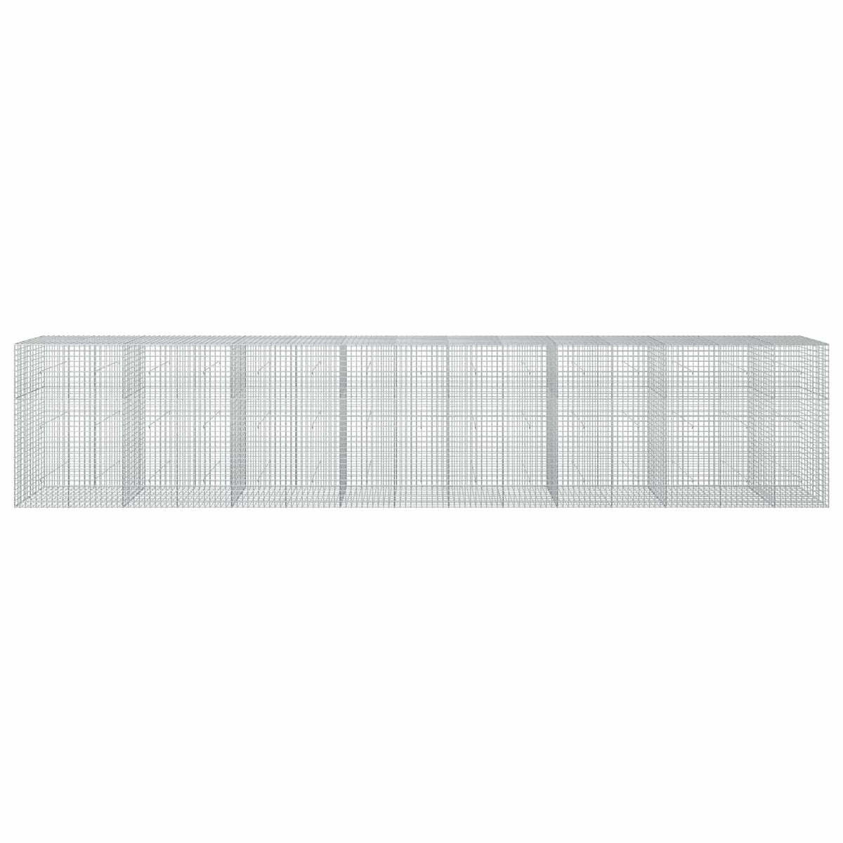 vidaXL Gabion z drutu 5 mm i siatką 5x5 cm 750x50x150 cm