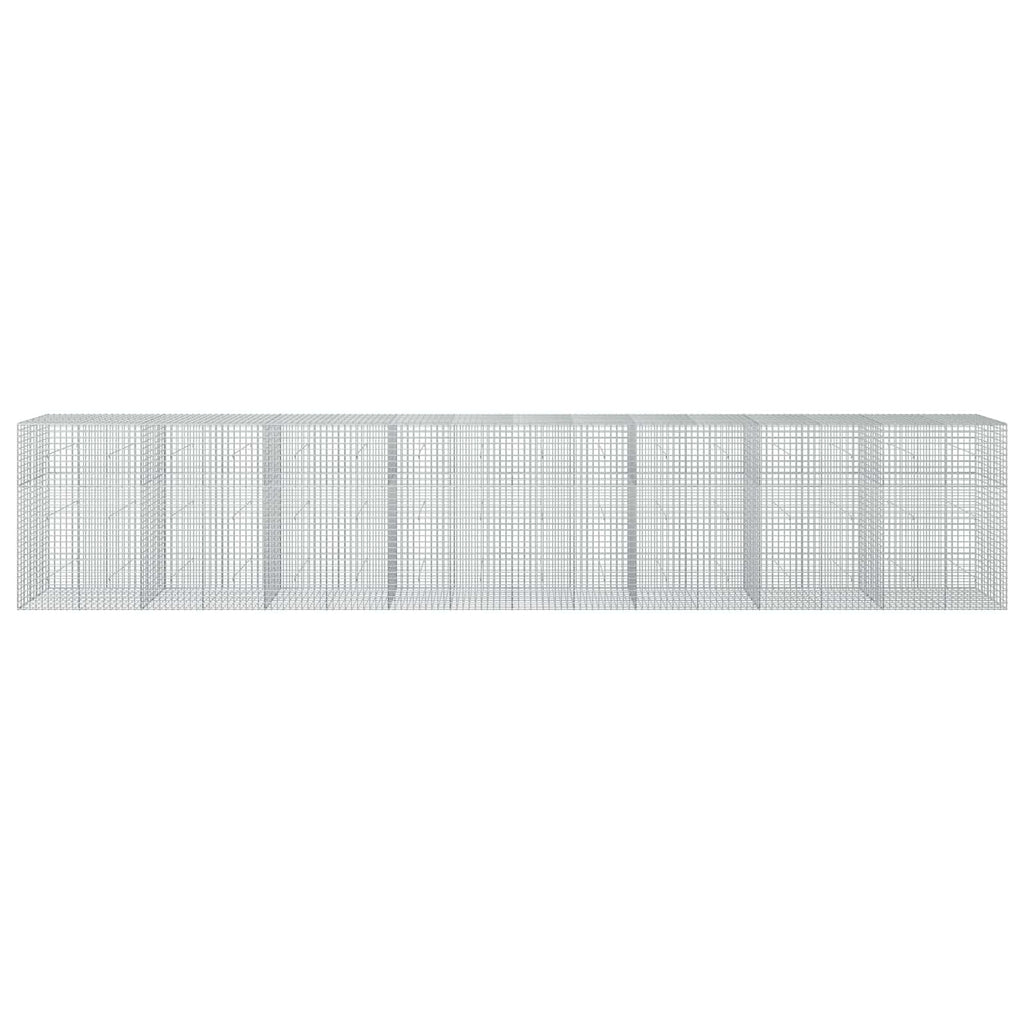 vidaXL Gabion z drutu 5 mm i siatką 5x5 cm 800x50x150 cm