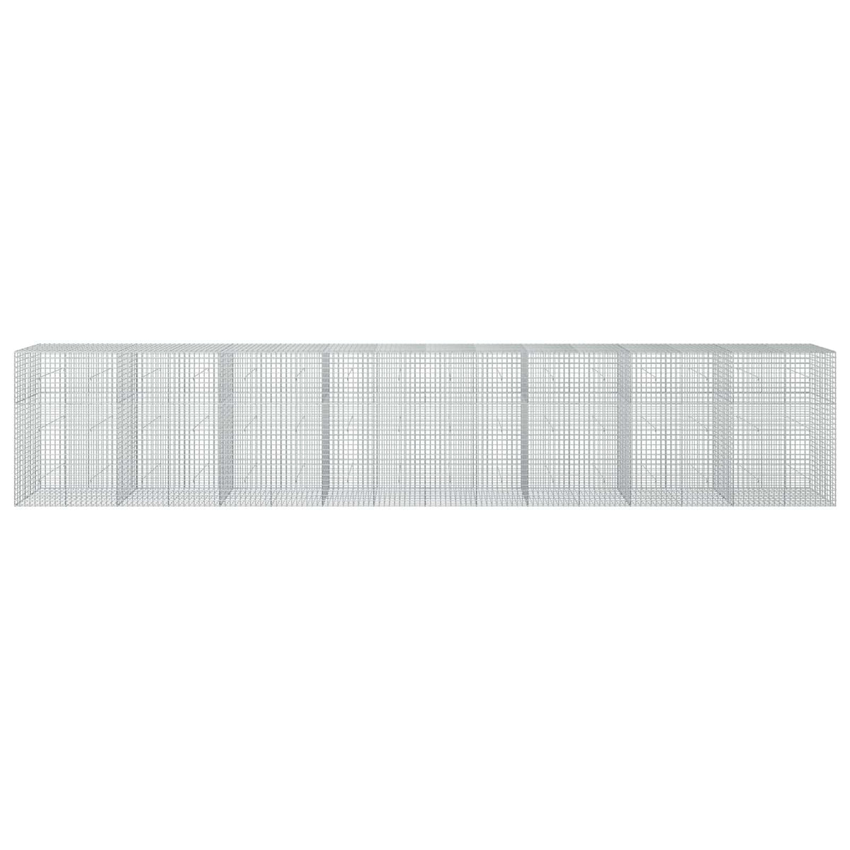 vidaXL Gabion z drutu 5 mm i siatką 5x5 cm 800x50x150 cm