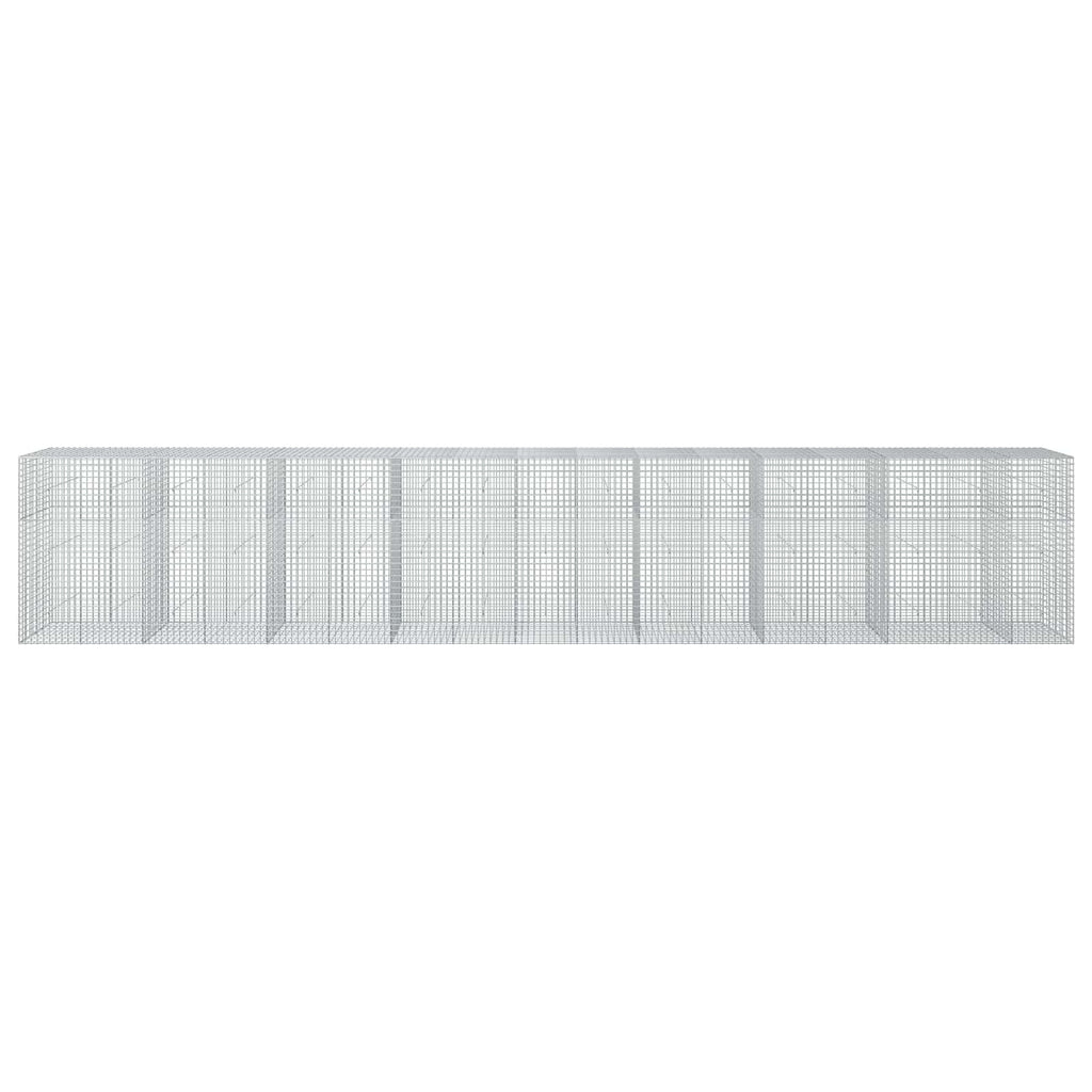 vidaXL Gabion z drutu 5 mm i siatką 5x5 cm 850x50x150 cm