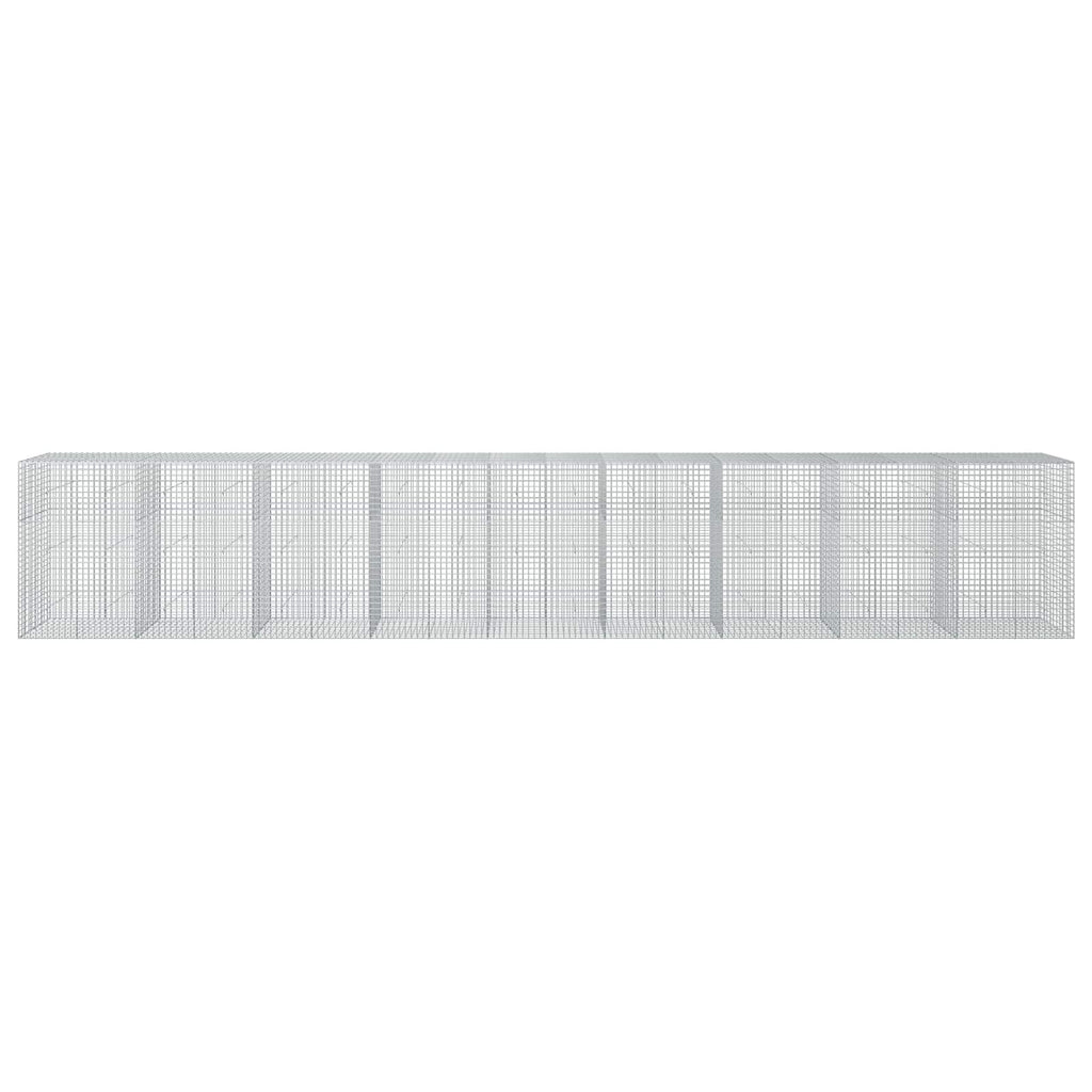 vidaXL Gabion z drutu 5 mm i siatką 5x5 cm 900x50x150 cm