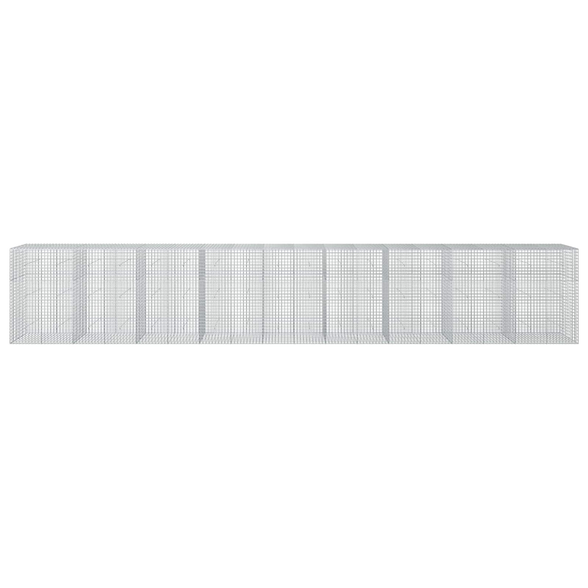 vidaXL Gabion z drutu 5 mm i siatką 5x5 cm 900x50x150 cm