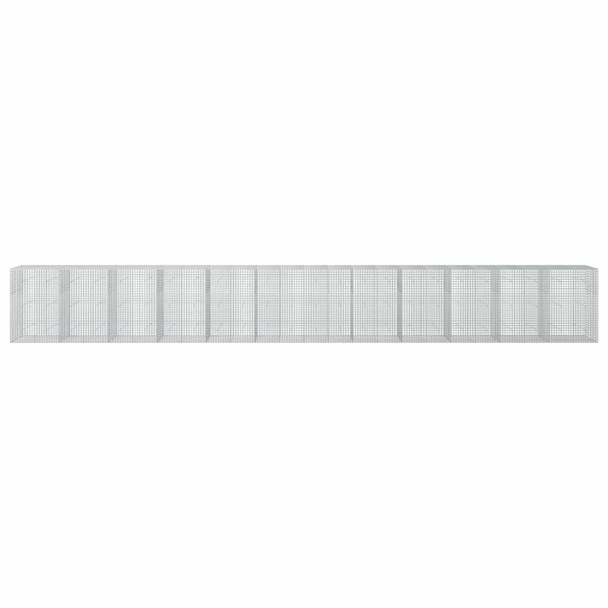 vidaXL Gabion z drutu 5 mm i siatką 5x5 cm 1200x50x150 cm
