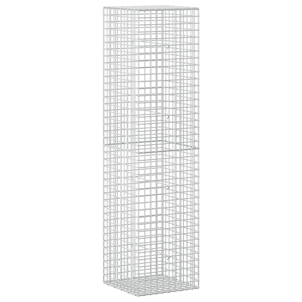 vidaXL Gabion z drutu 5 mm i siatką 5x5 cm 50x50x200 cm