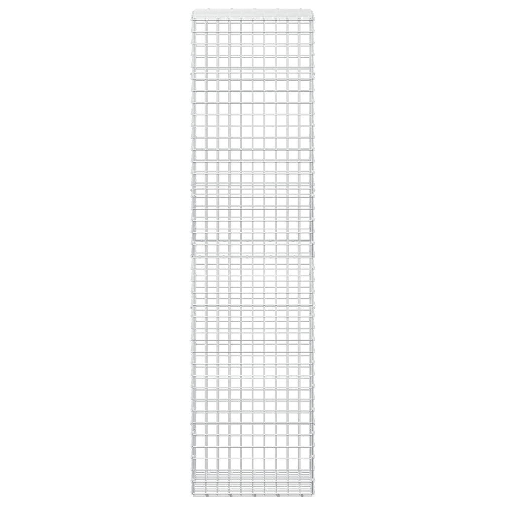 vidaXL Gabion z drutu 5 mm i siatką 5x5 cm 50x50x200 cm