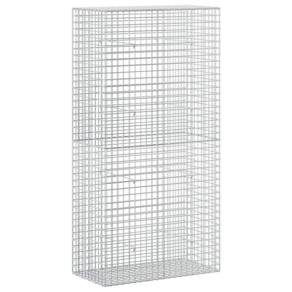 vidaXL Gabion z drutu 5 mm i siatką 5x5 cm 100x50x200 cm