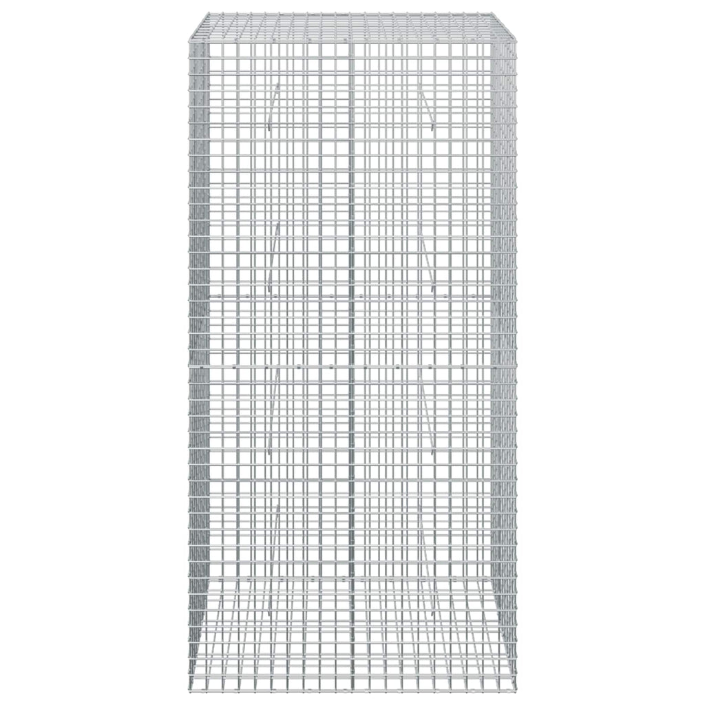 vidaXL Gabion z drutu 5 mm i siatką 5x5 cm 100x50x200 cm