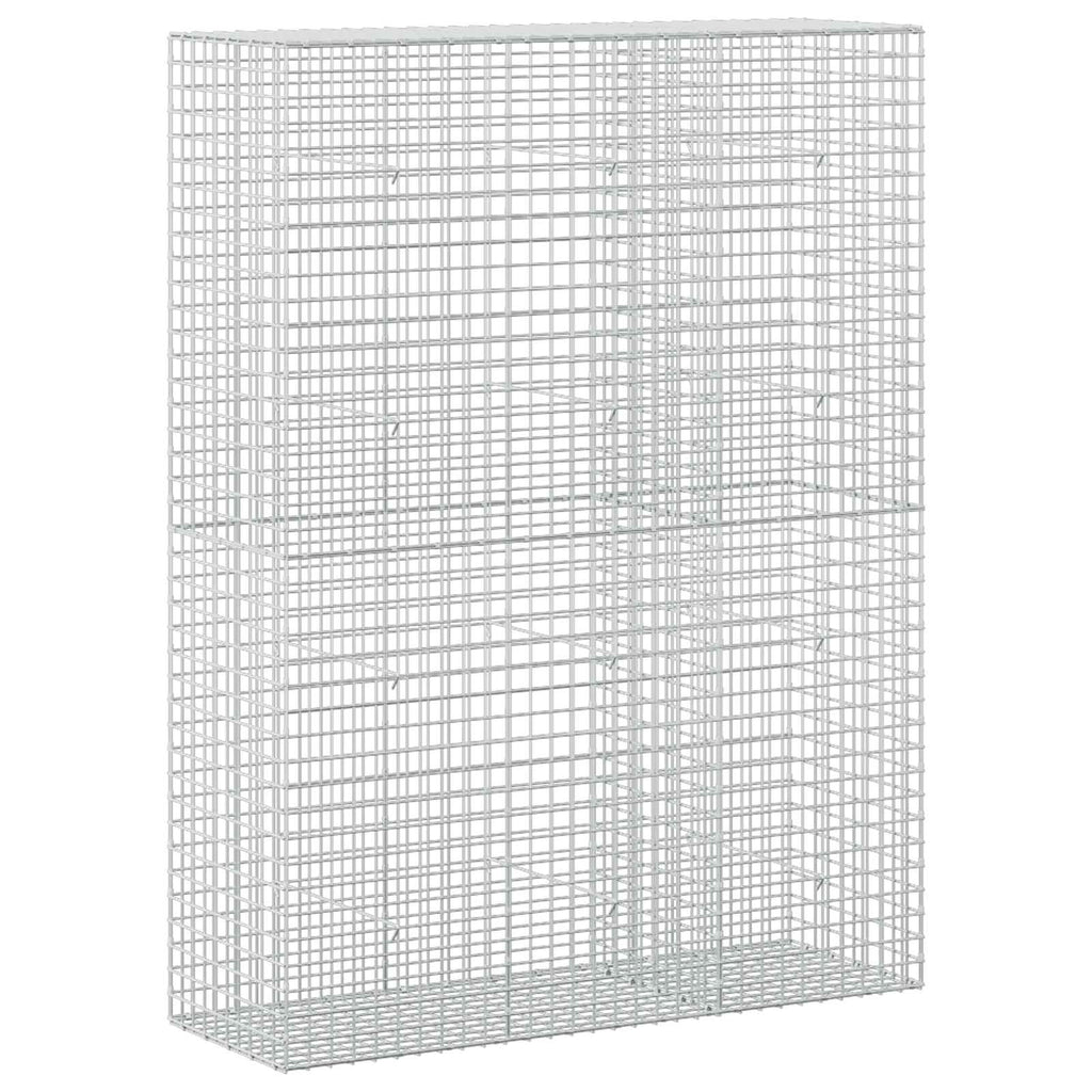 vidaXL Gabion z drutu 5 mm i siatką 5x5 cm 150x50x200 cm