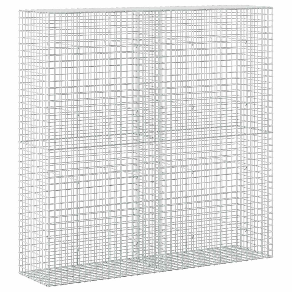 vidaXL Gabion z drutu 5 mm i siatką 5x5 cm 200x50x200 cm