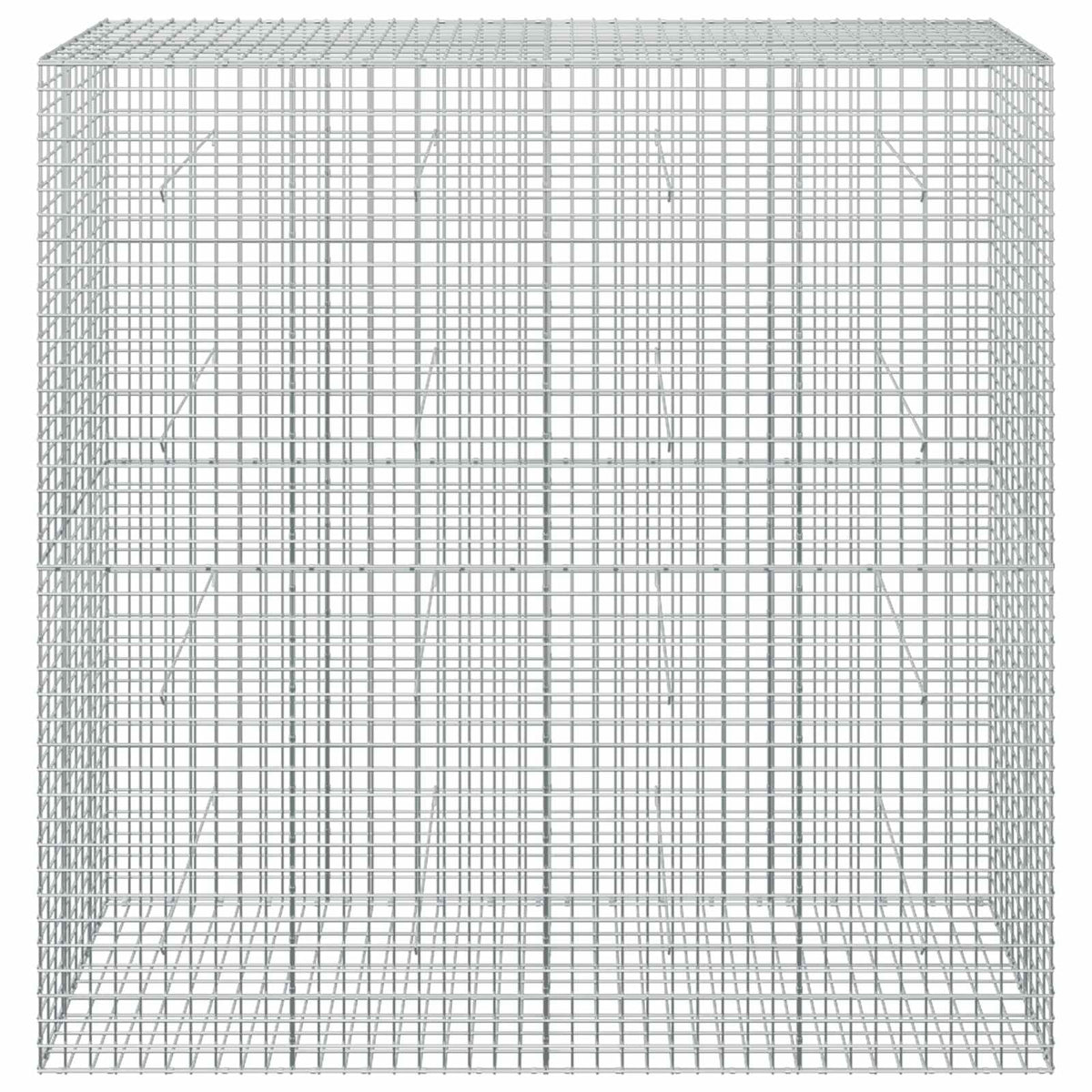 vidaXL Gabion z drutu 5 mm i siatką 5x5 cm 200x50x200 cm