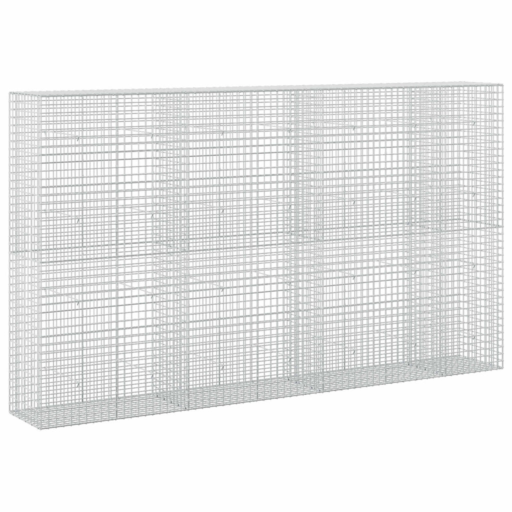 vidaXL Gabion z drutu 5 mm i siatką 5x5 cm 350x50x200 cm