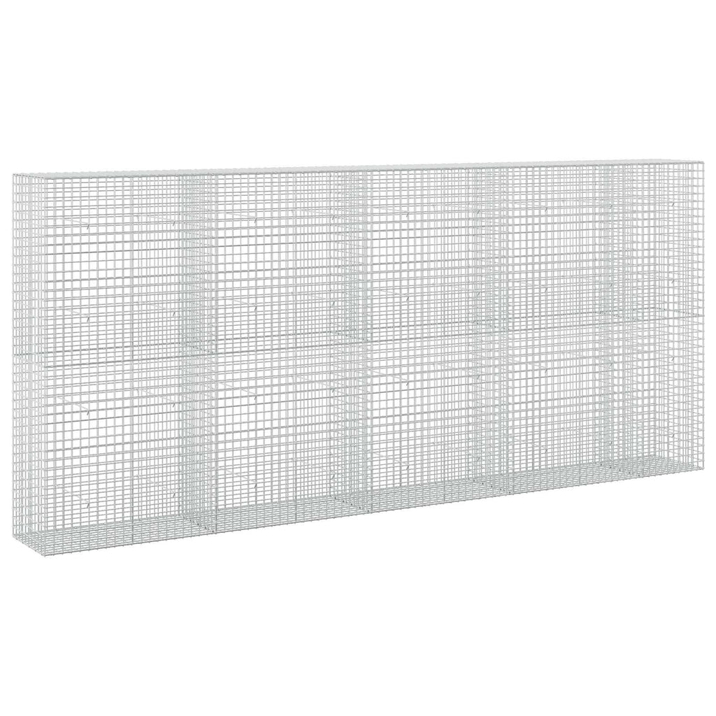 vidaXL Gabion z drutu 5 mm i siatką 5x5 cm 450x50x200 cm