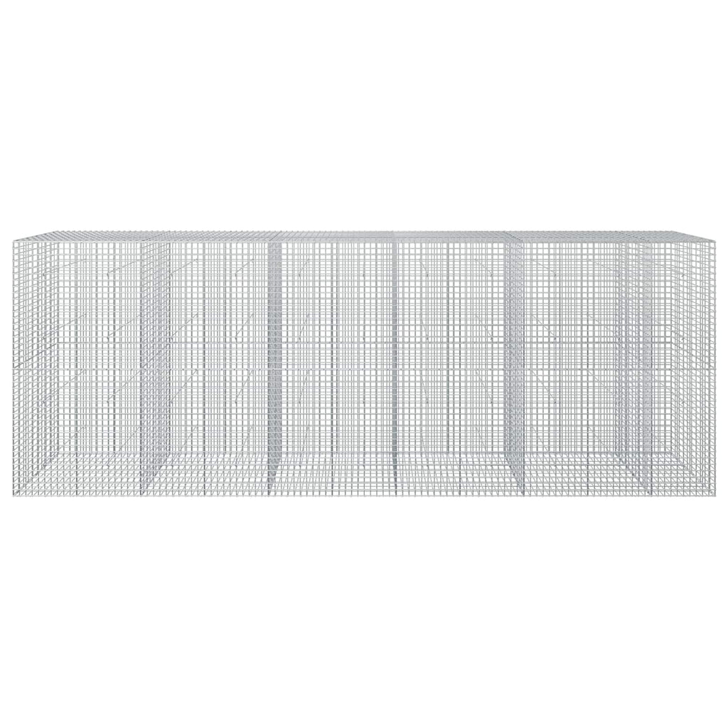 vidaXL Gabion z drutu 5 mm i siatką 5x5 cm 550x50x200 cm