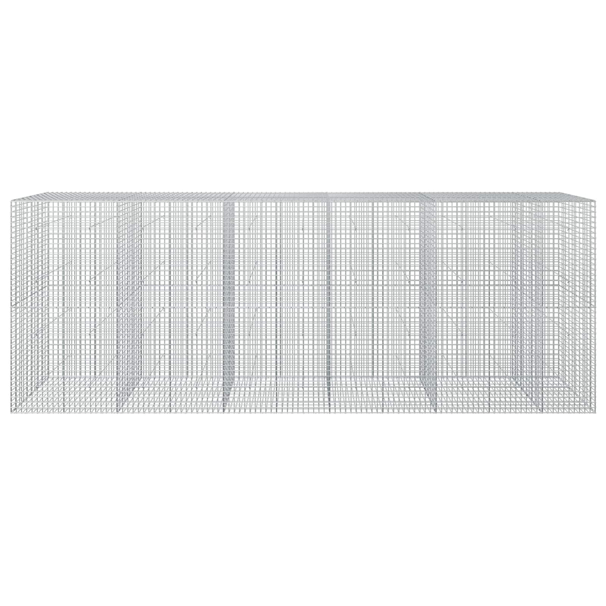 vidaXL Gabion z drutu 5 mm i siatką 5x5 cm 550x50x200 cm