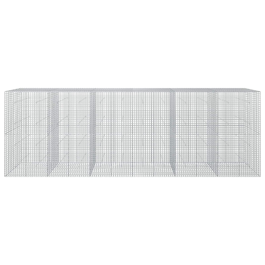 vidaXL Gabion z drutu 5 mm i siatką 5x5 cm 600x50x200 cm