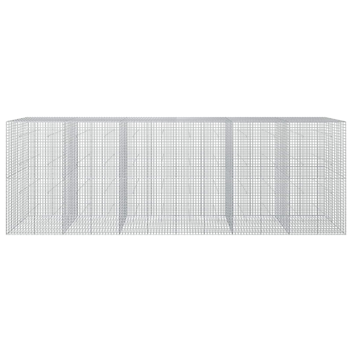 vidaXL Gabion z drutu 5 mm i siatką 5x5 cm 600x50x200 cm