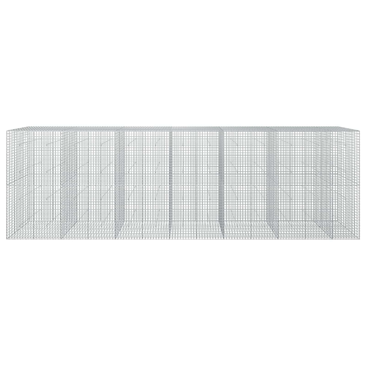 vidaXL Gabion z drutu 5 mm i siatką 5x5 cm 650x50x200 cm